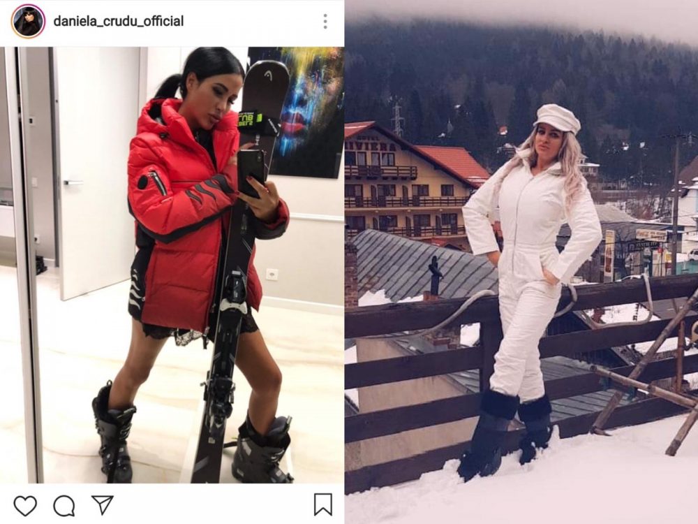 Daniela Crudu și Sânziana Buruiană se pregătesc de pârtie